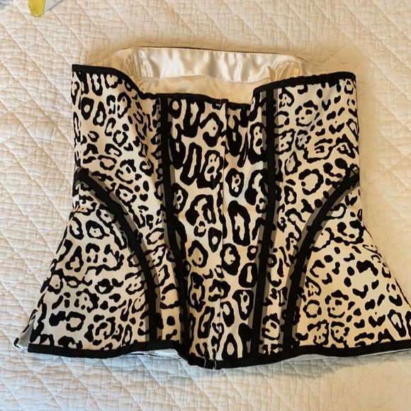 EUC WHBM Bustier style animal print - Picture 3 of 14